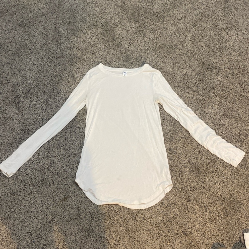 Old Navy white long sleeve women's small